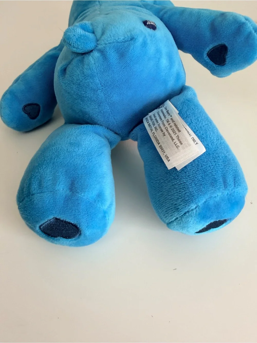 Care Bears Grumpy Bear Plush 14” Blue Stuffed Animal 2021 Basic Fun Soft Toy